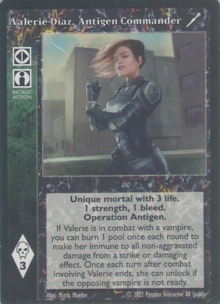 Valerie Diaz, Antigen Commander